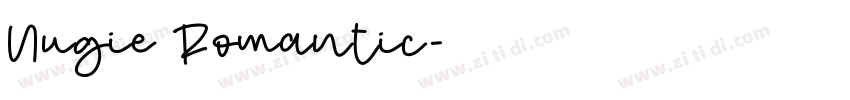 Nugie Romantic字体转换
